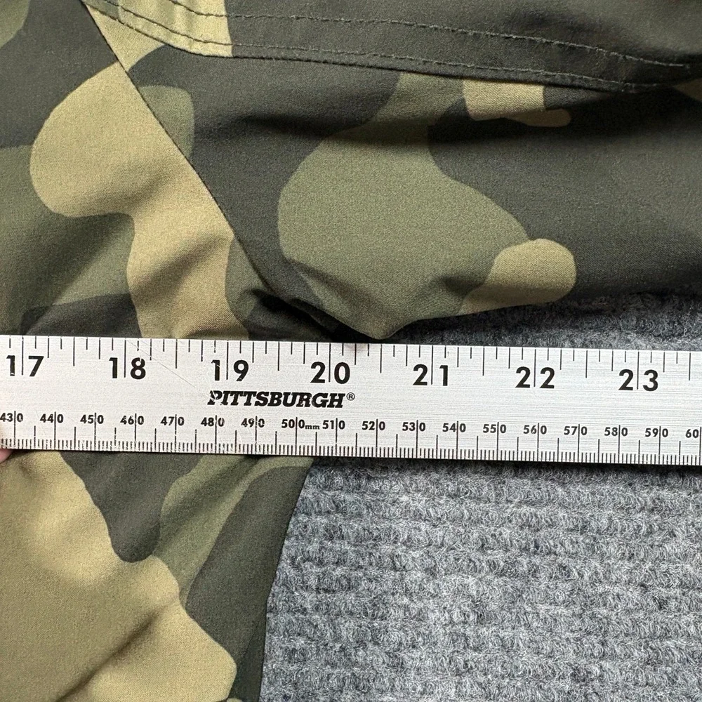 Hollister Kids All-Weather Bomber Jacket Camo Faux Fur Hood Green Small 3009